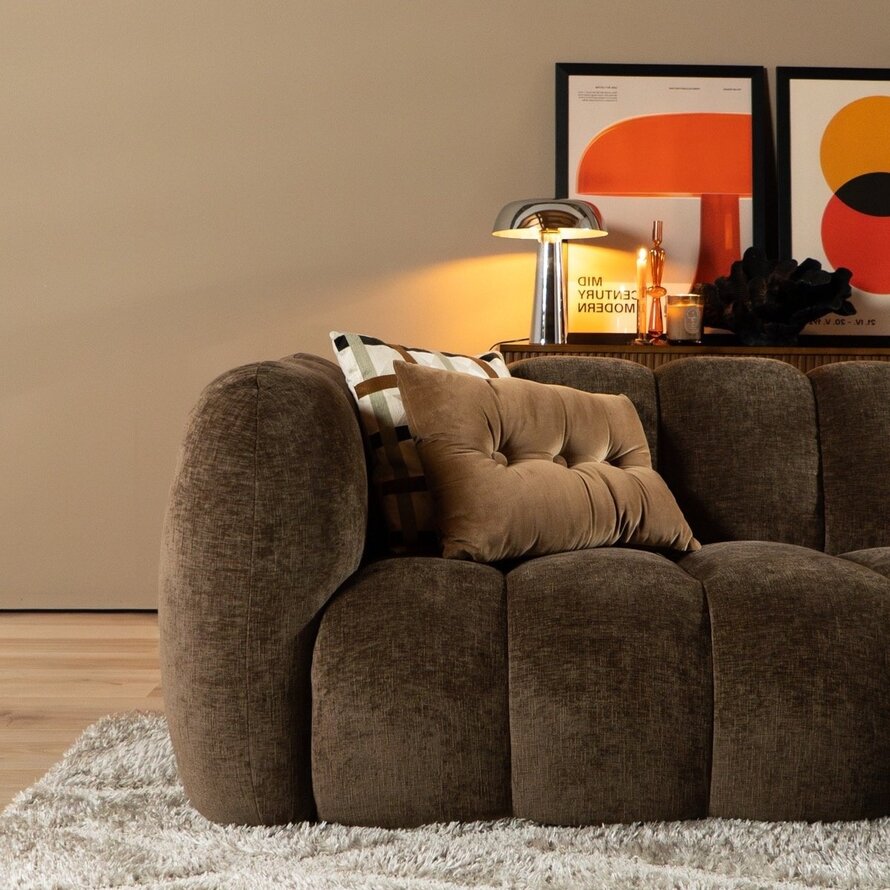 Ecksofa Luca Chenille mocha rechts