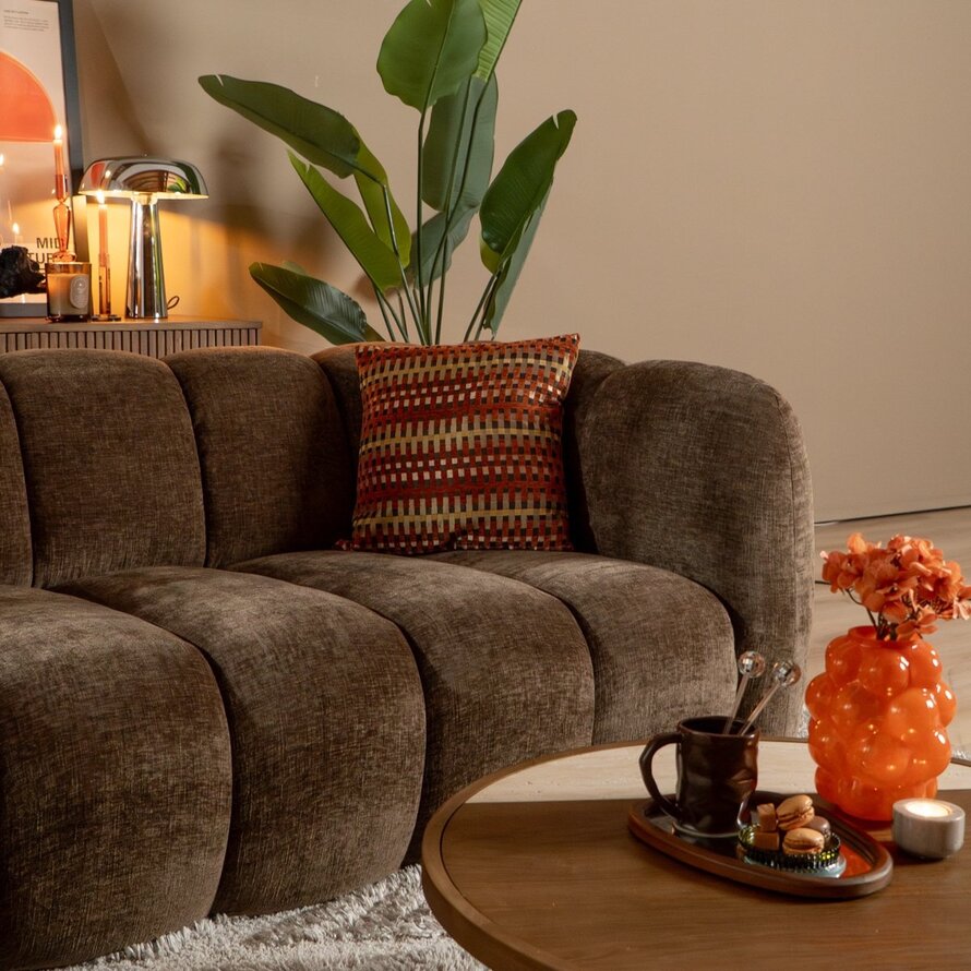 3-Sitzer-Sofa Luca chenille mocha