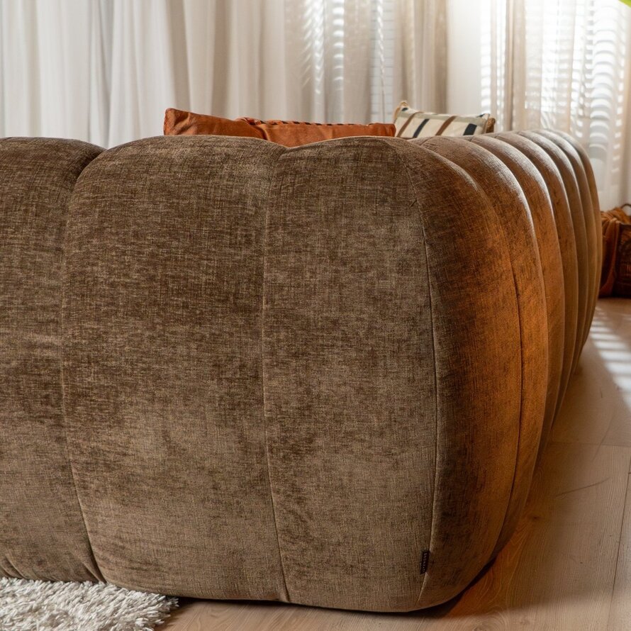 3-Sitzer-Sofa Luca chenille mocha