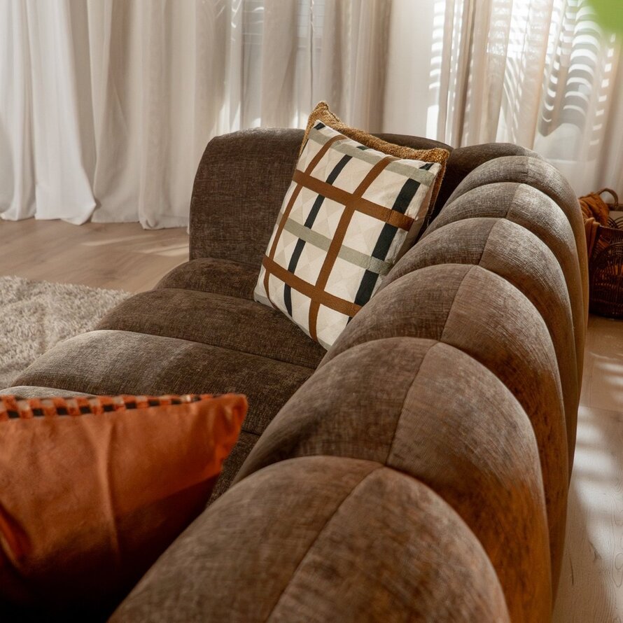 3-Sitzer-Sofa Luca chenille mocha