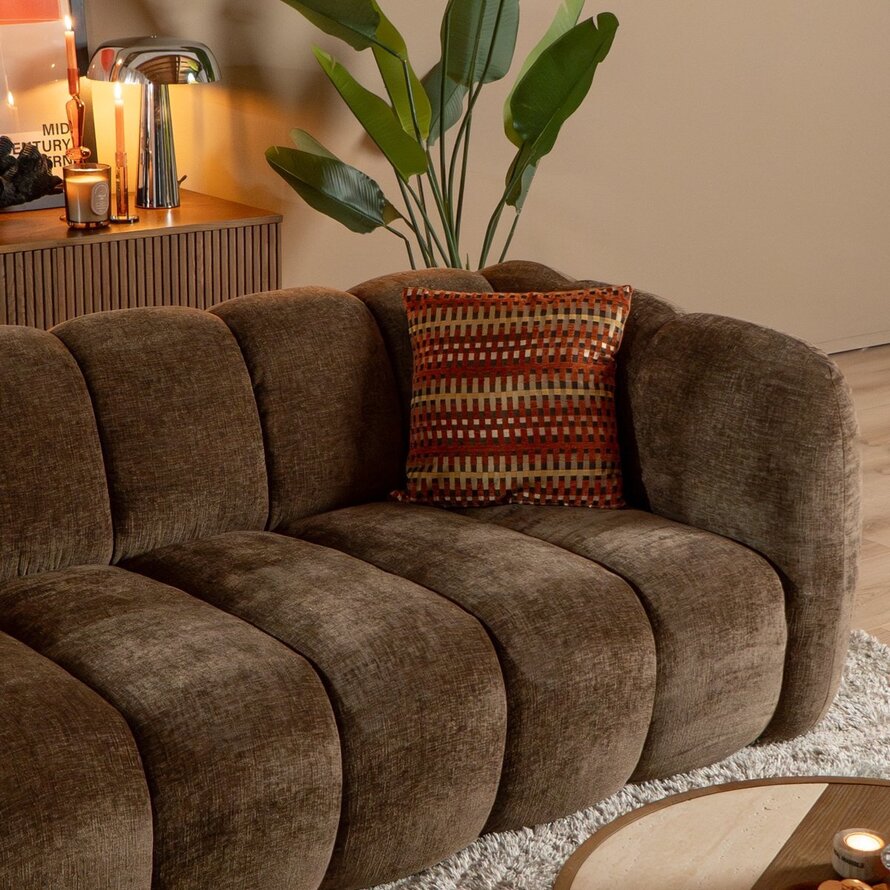 3-Sitzer-Sofa Luca chenille mocha