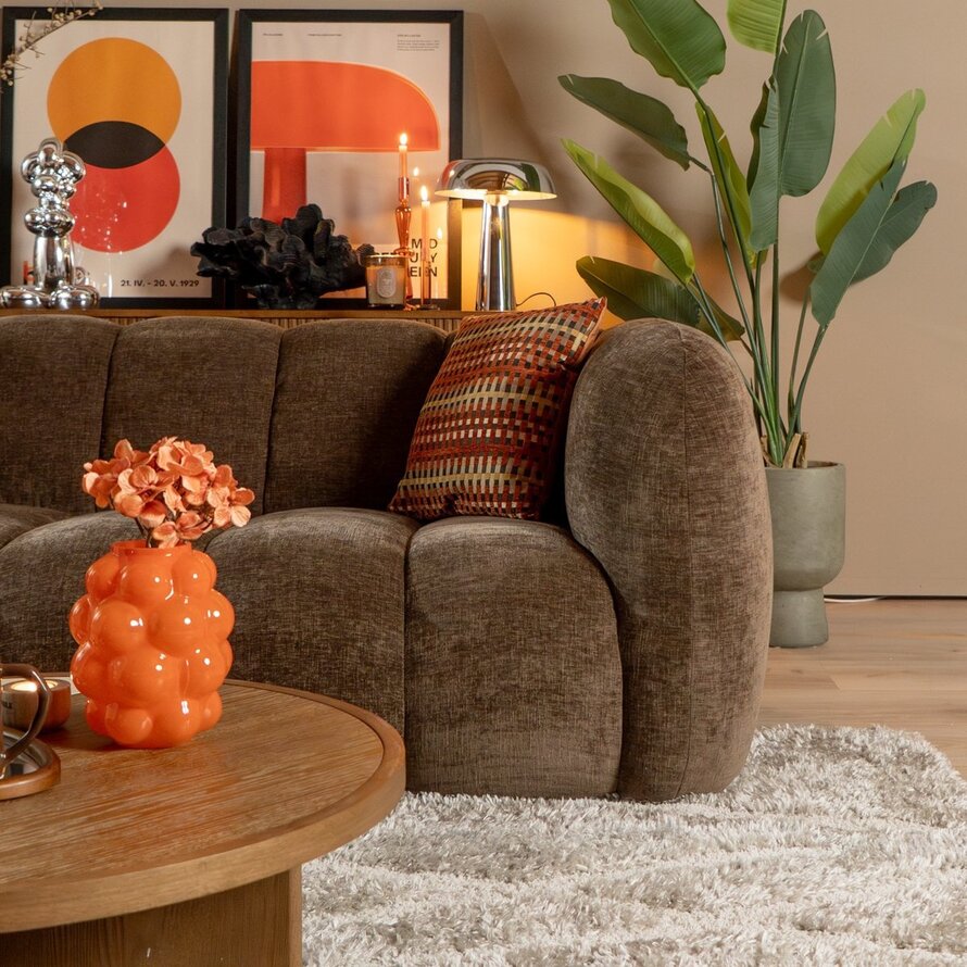 3-Sitzer-Sofa Luca chenille mocha