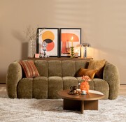 Bronx71 3-Sitzer-Sofa Luca chenille olive grün