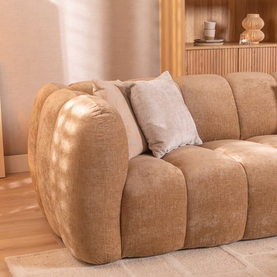 3-Sitzer-Sofa Luca chenille sand