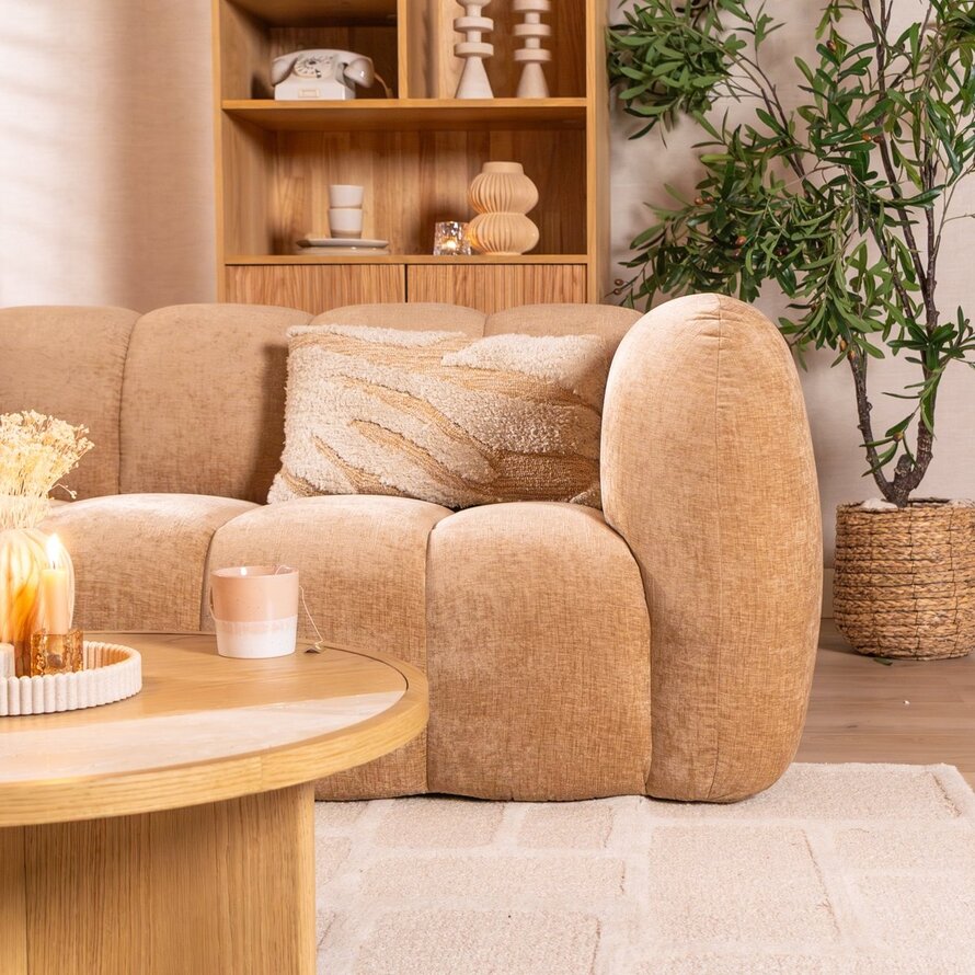 3-Sitzer-Sofa Luca chenille sand