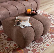 Bronx71 Hocker Luca Bouclé rot/rosa