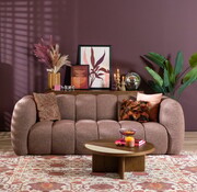 Bronx71 3-Sitzer-Sofa Luca Bouclé rot/rosa