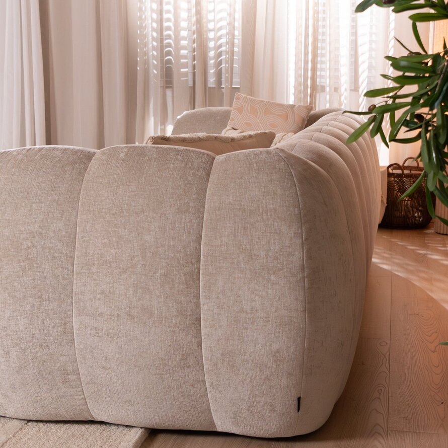 3-Sitzer-Sofa Luca chenille sand