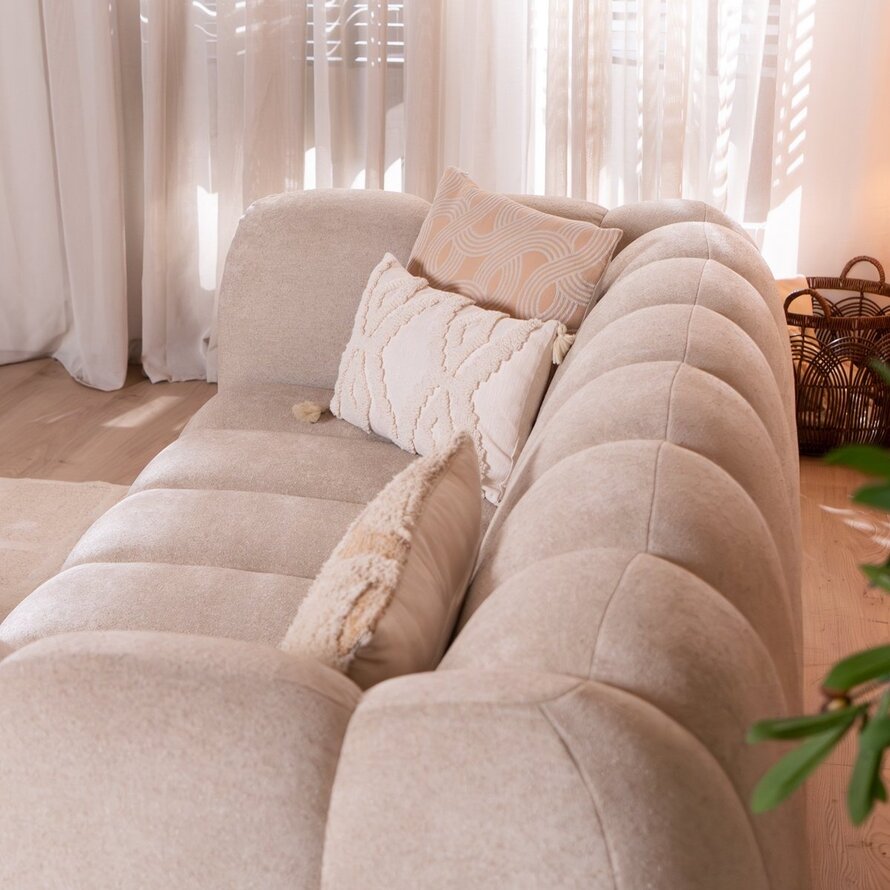3-Sitzer-Sofa Luca Chenille beige