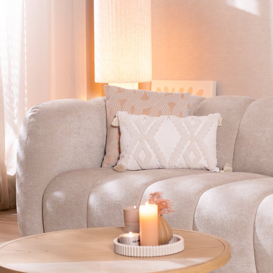 3-Sitzer-Sofa Luca Chenille beige