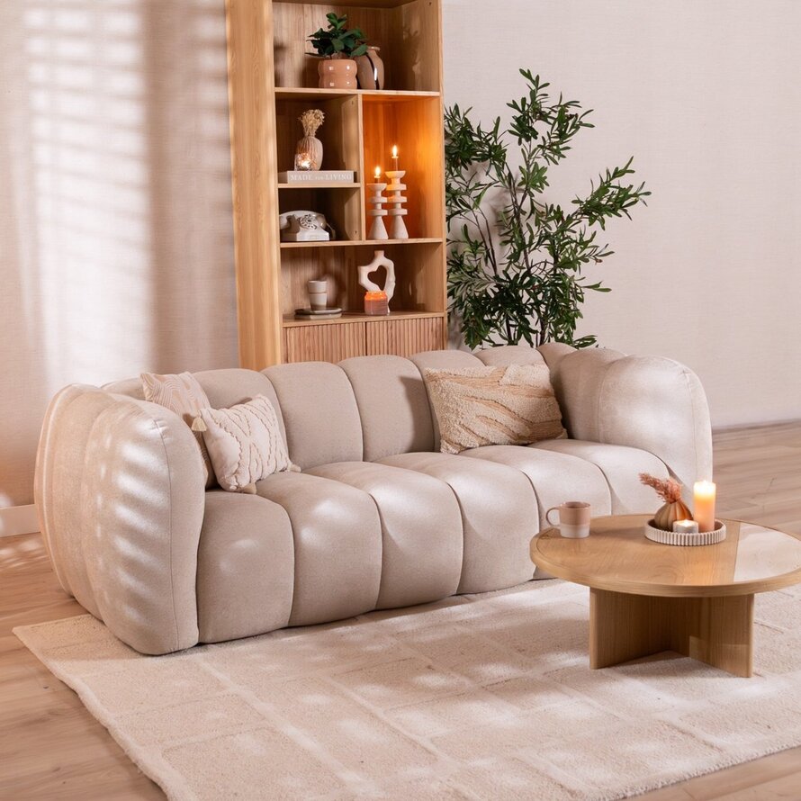 3-Sitzer-Sofa Luca Chenille beige