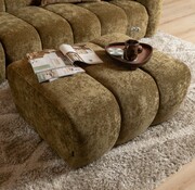 Bronx71 Hocker Luca Chenille olivgrün