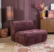 Bronx71 Sessel Luca Chenille lila