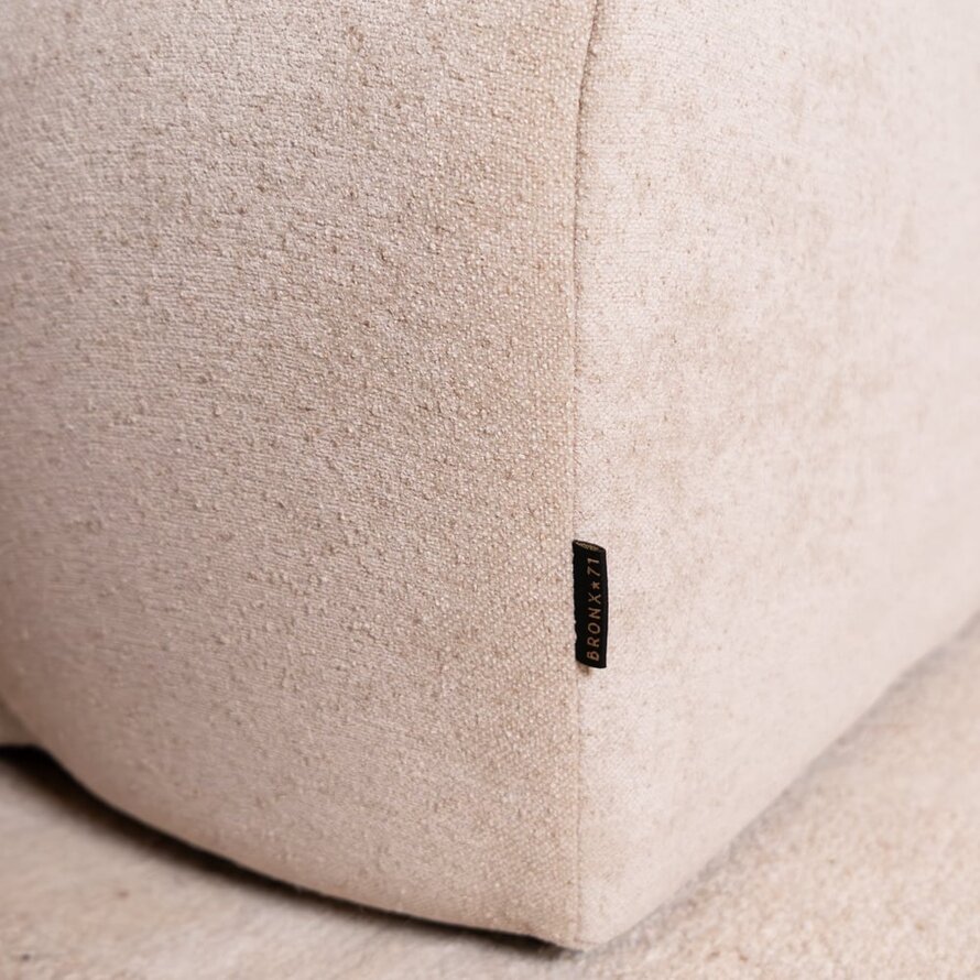 Hocker Luca Chenille beige