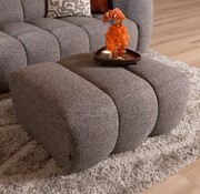 Bronx71 Hocker Luca Bouclé braun/grau