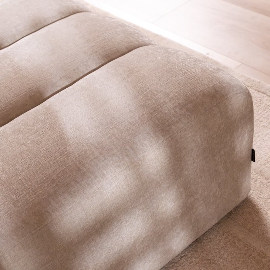 Hocker Luca Chenille sand
