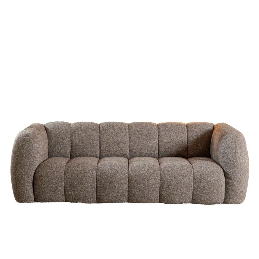3-Sitzer-Sofa Luca Bouclé braun/grau
