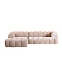 Ecksofa Luca Chenille beige links