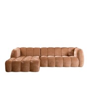 Bronx71 Ecksofa Luca Chenille peach links