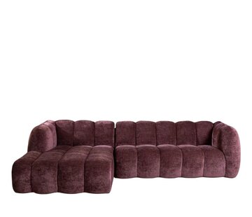 Bronx71 Ecksofa Luca Chenille lila links