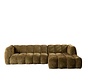 Ecksofa Luca Chenille olive grün rechts