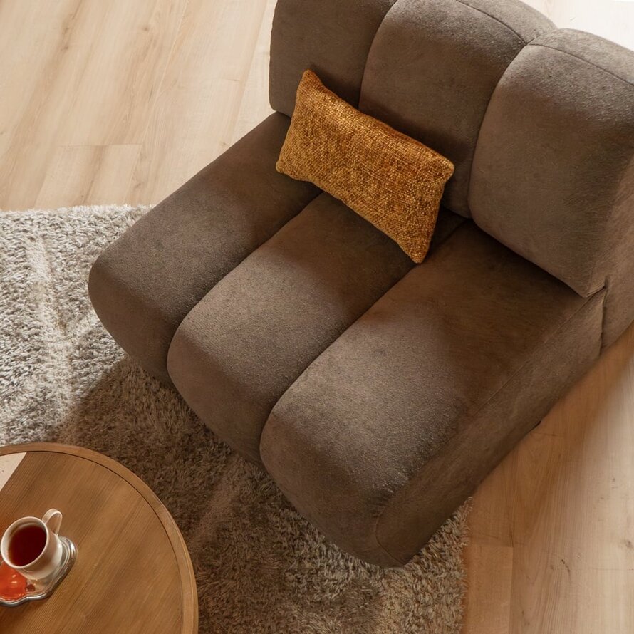 Sessel Luca Chenille braun