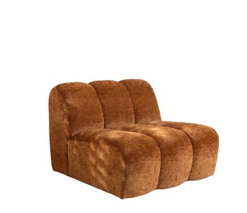 Bronx71 Sessel Luca Chenille kupfer