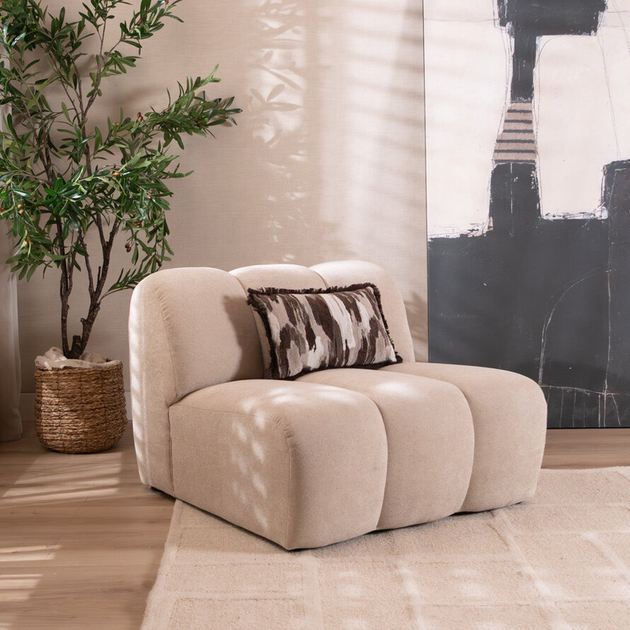 Sessel Luca Chenille beige