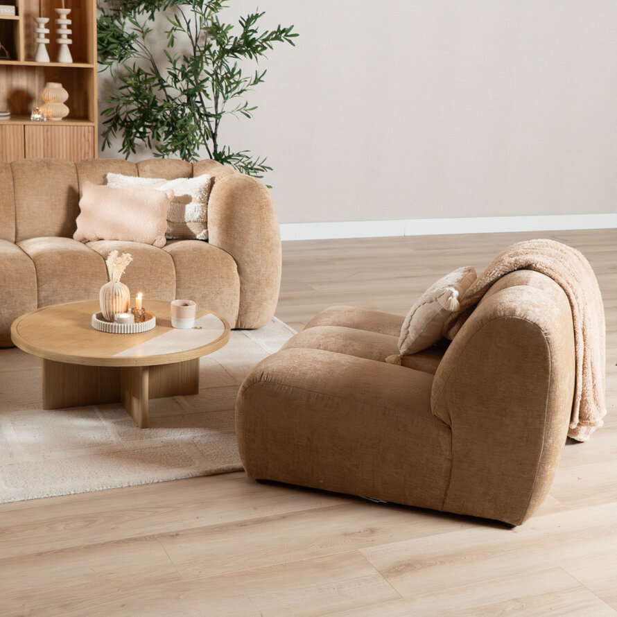 Sessel Luca Chenille peach