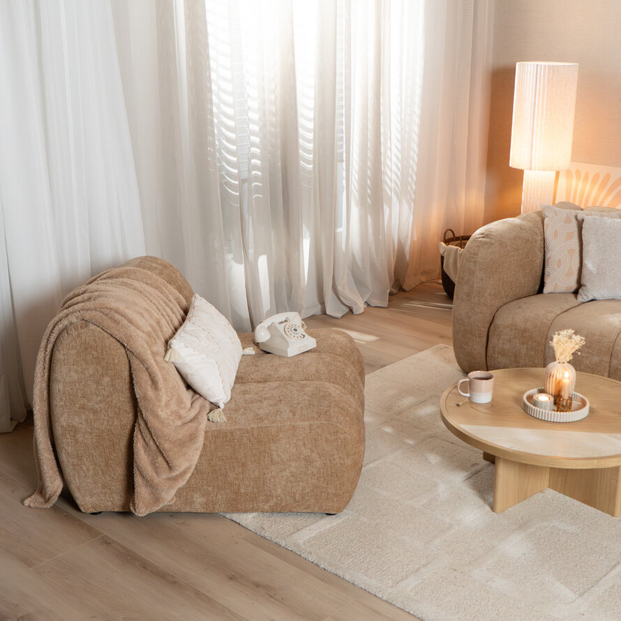 Sessel Luca Chenille peach