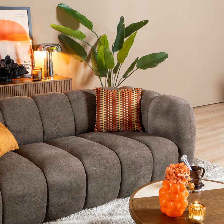 3-Sitzer-Sofa Luca Chenille braun