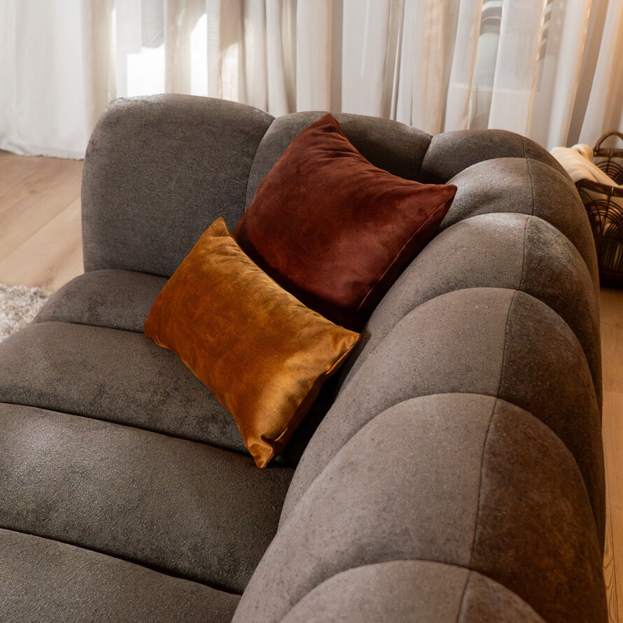 3-Sitzer-Sofa Luca Chenille braun