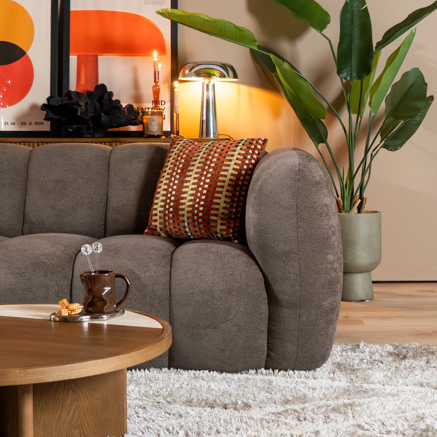 3-Sitzer-Sofa Luca Chenille braun