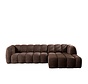 Ecksofa Luca Chenille braun rechts