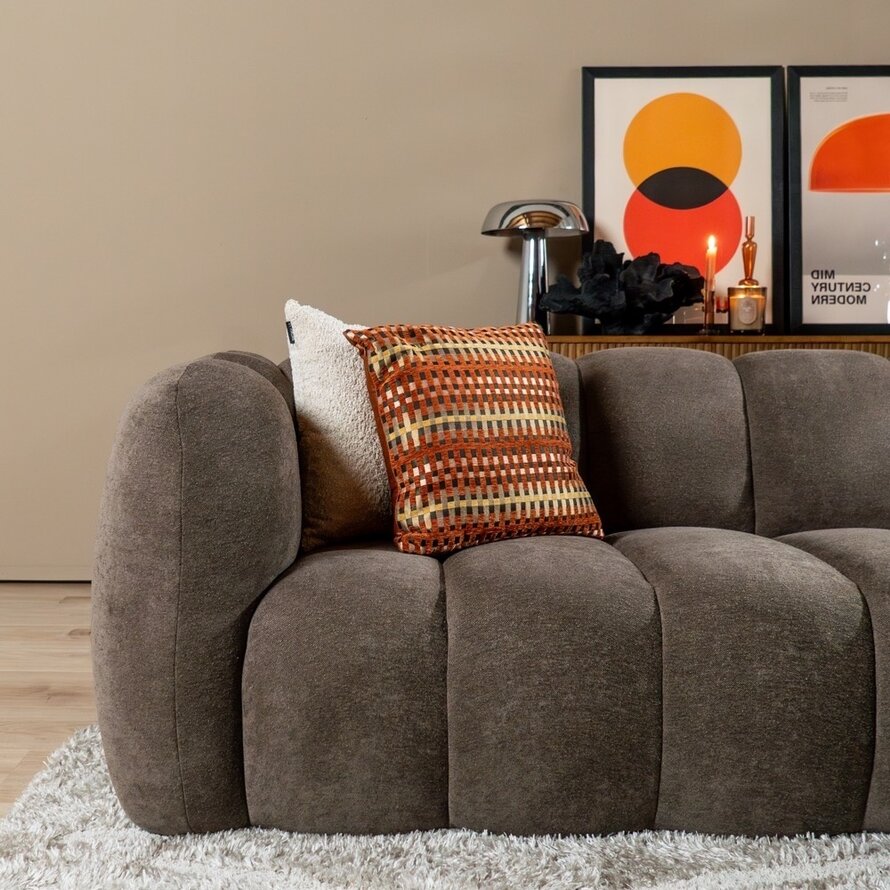 Ecksofa Luca Chenille braun rechts