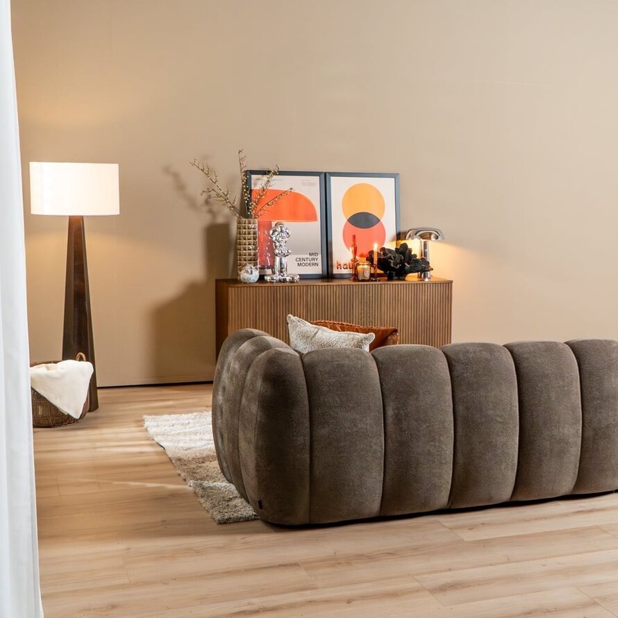 Ecksofa Luca Chenille braun links