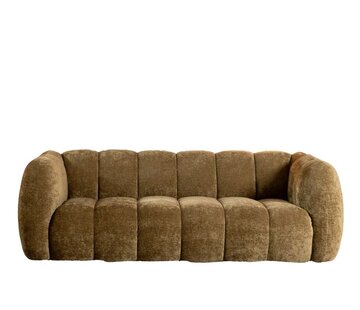 Bronx71 3-Sitzer-Sofa Luca chenille olive grün
