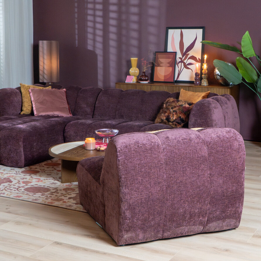 Sessel Luca Chenille lila