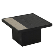 Bronx71 Couchtisch Java 70x70 cm Eiche schwarz