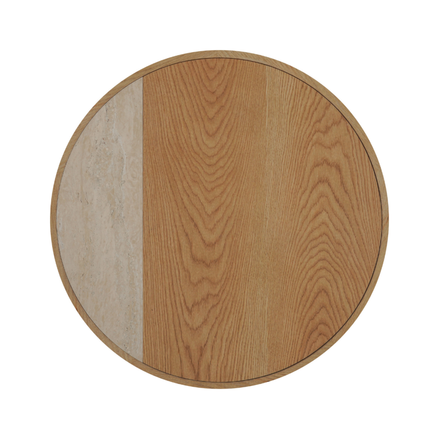 Couchtisch Maeva Ø80 cm Eiche hell