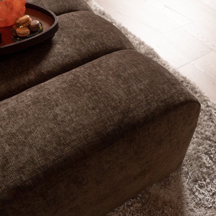 Hocker Luca Chenille mocha