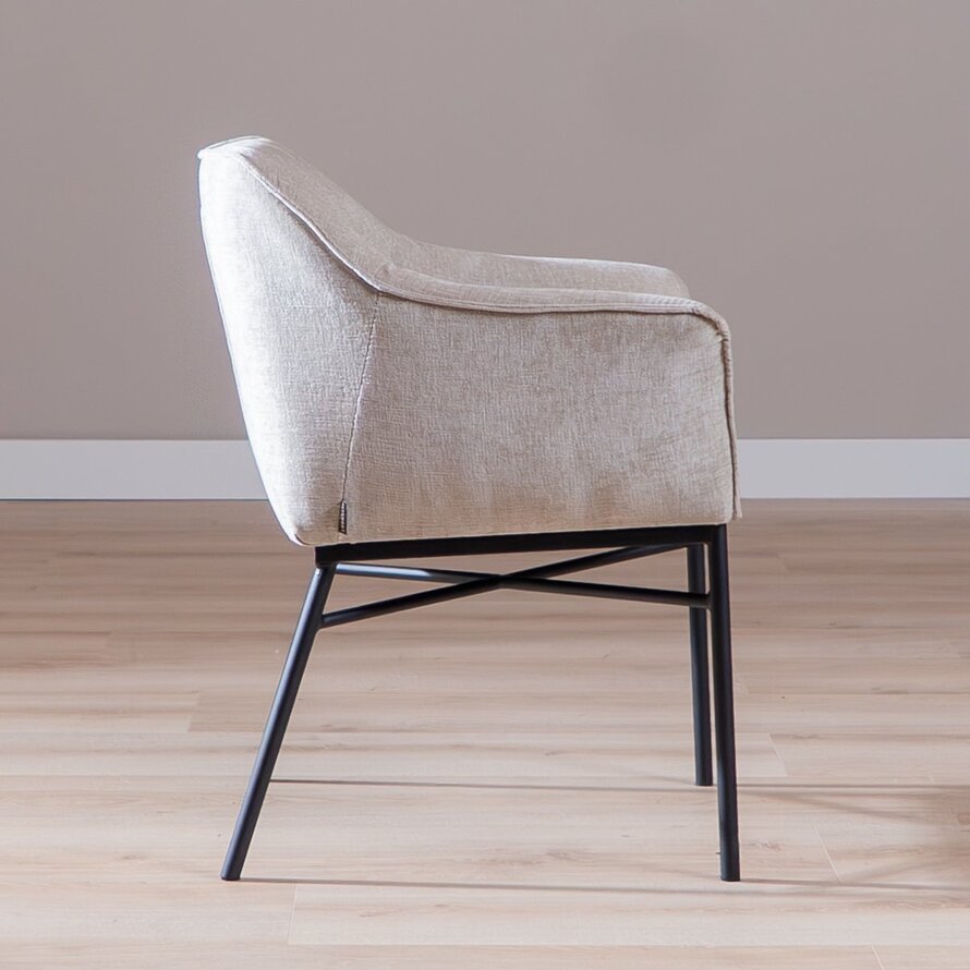 Stuhl Nubo Chenille Sand