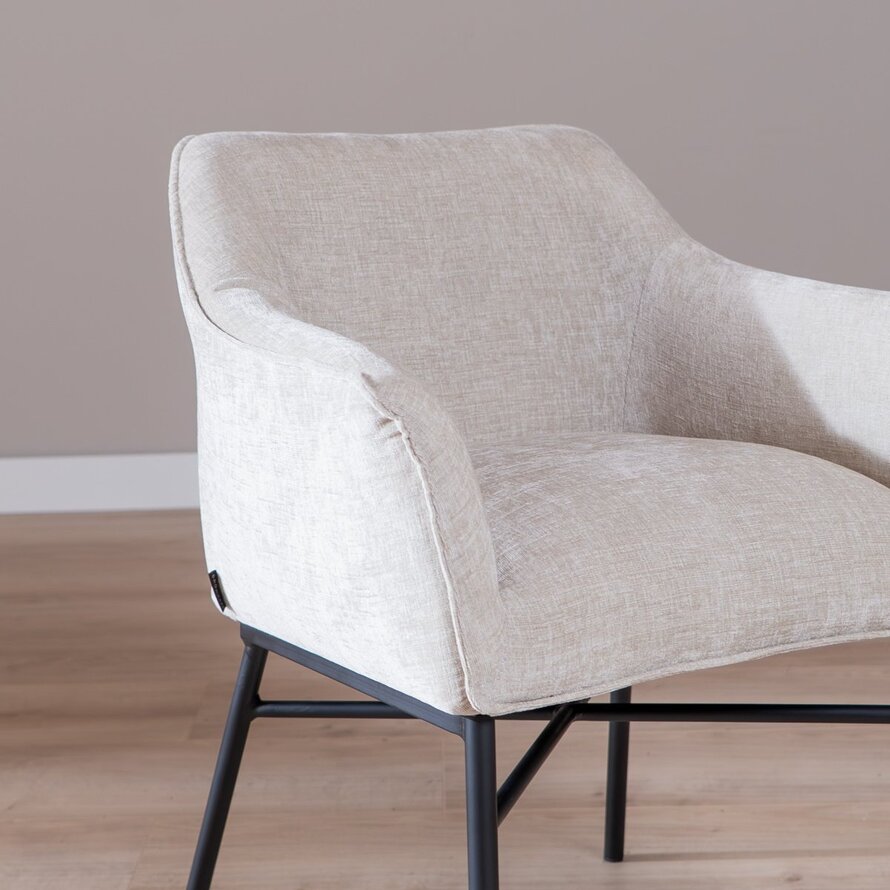 Stuhl Nubo Chenille Sand
