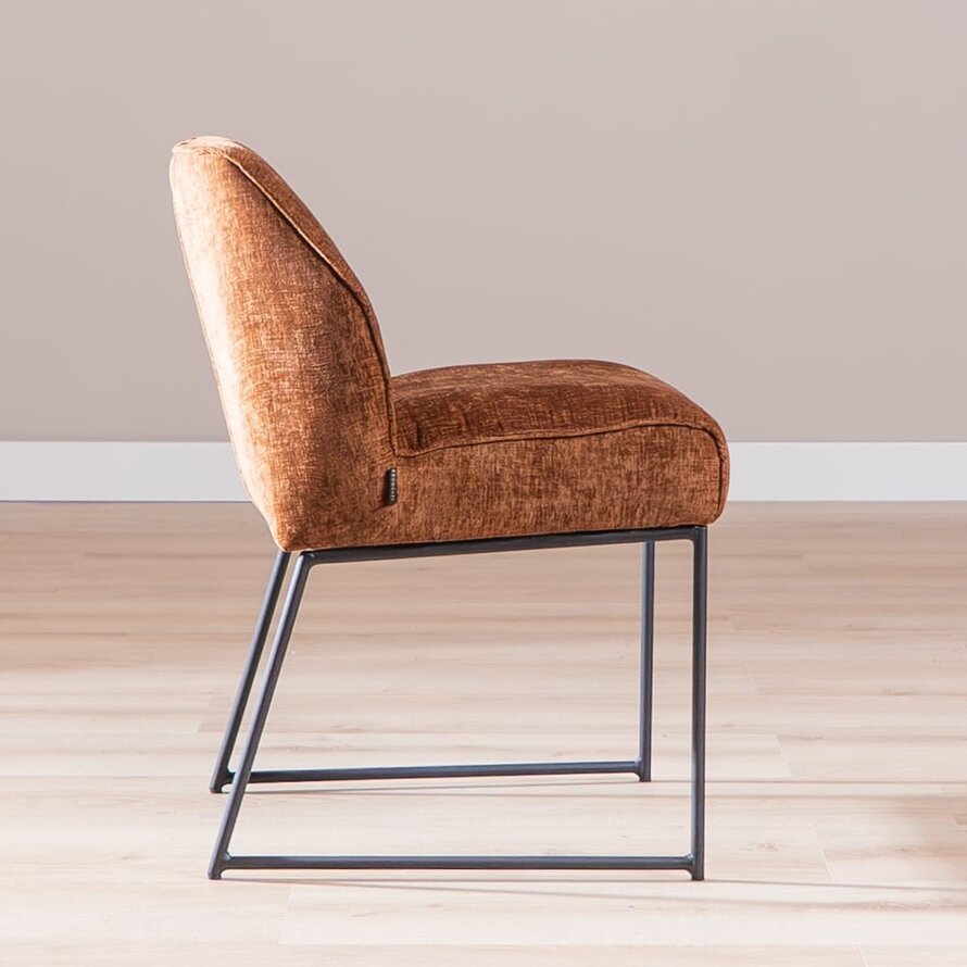 Stuhl Momo Chenille Kupfer