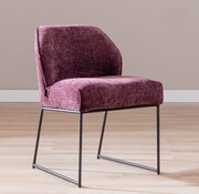 Bronx71 Stuhl Momo Chenille Lila