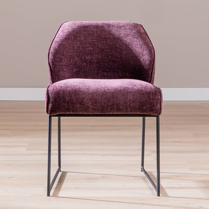 Stuhl Momo Chenille Lila