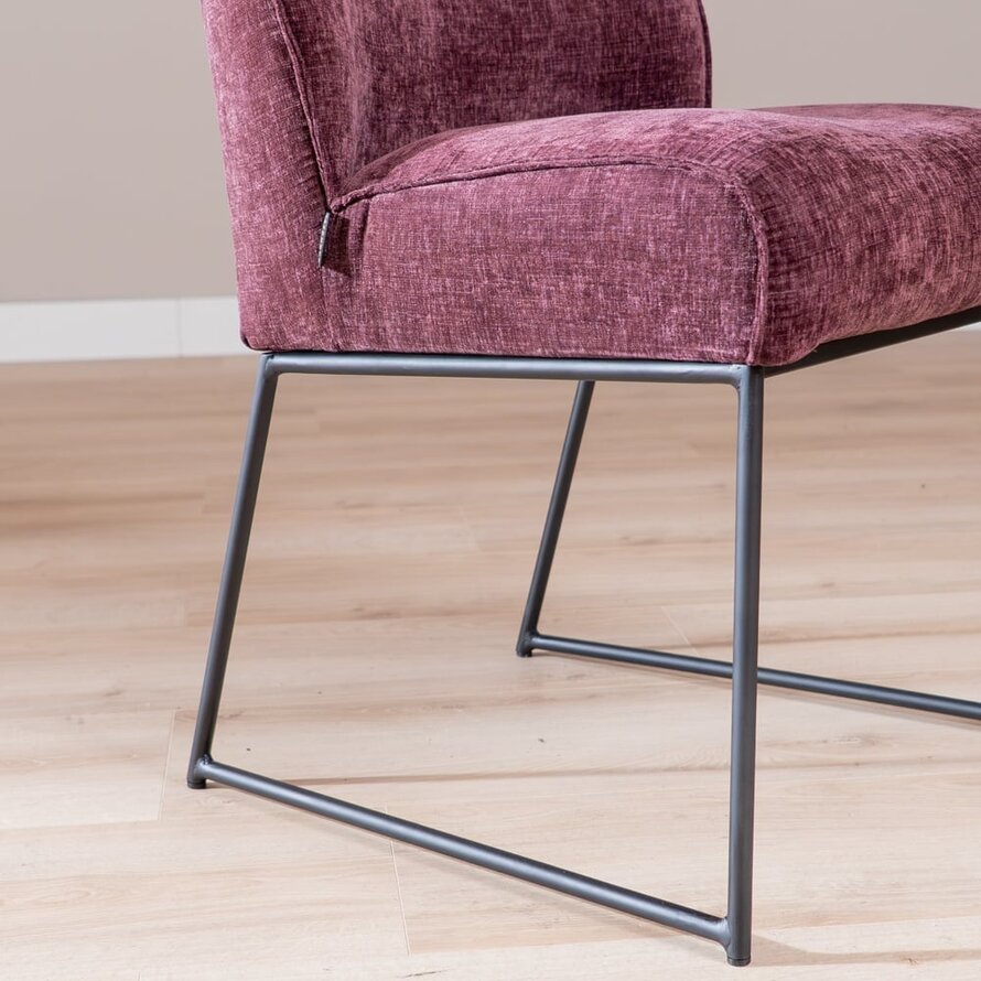 Stuhl Momo Chenille Lila