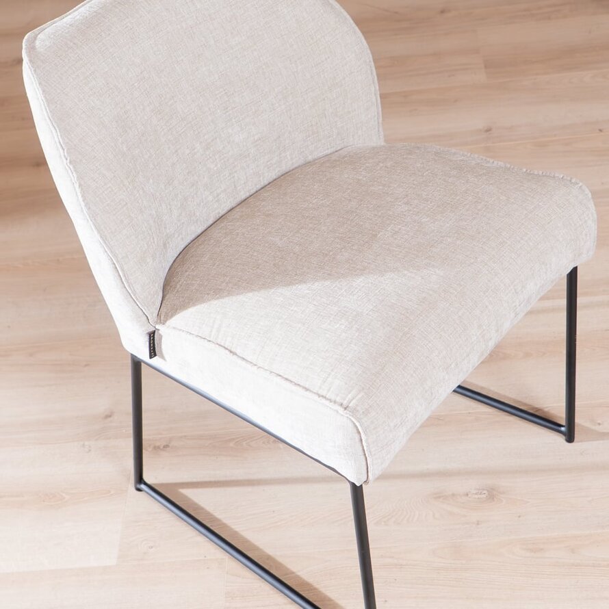 Stuhl Momo Chenille Sand