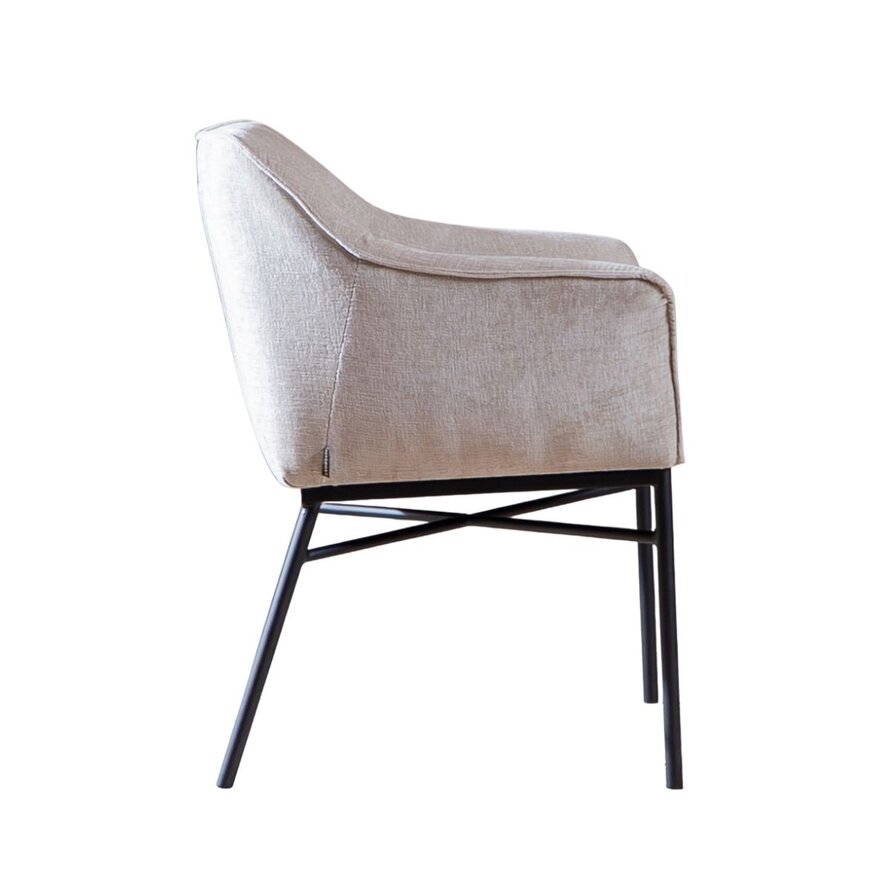 Stuhl Nubo Chenille Sand