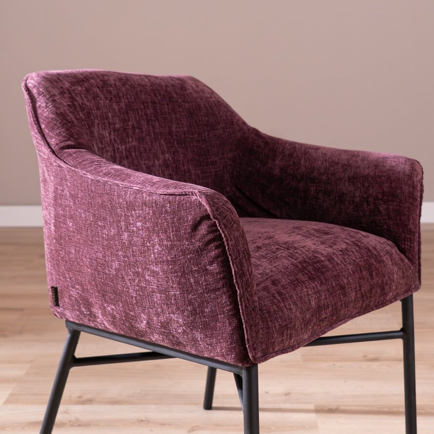 Stuhl Nubo Chenille Lila